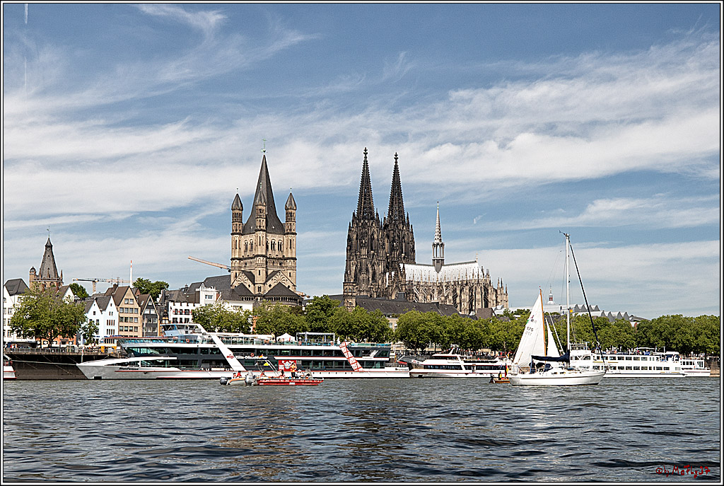 100 Jahre Rheinwoche 2022 - 1. Wettfahrt Porz - Hitdorf, 03.06.2022,
